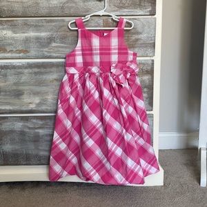 Gymboree Pink and White Plaid Dress